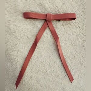Bow Hair Clip NWT, alligator clip,pink, vegan leather